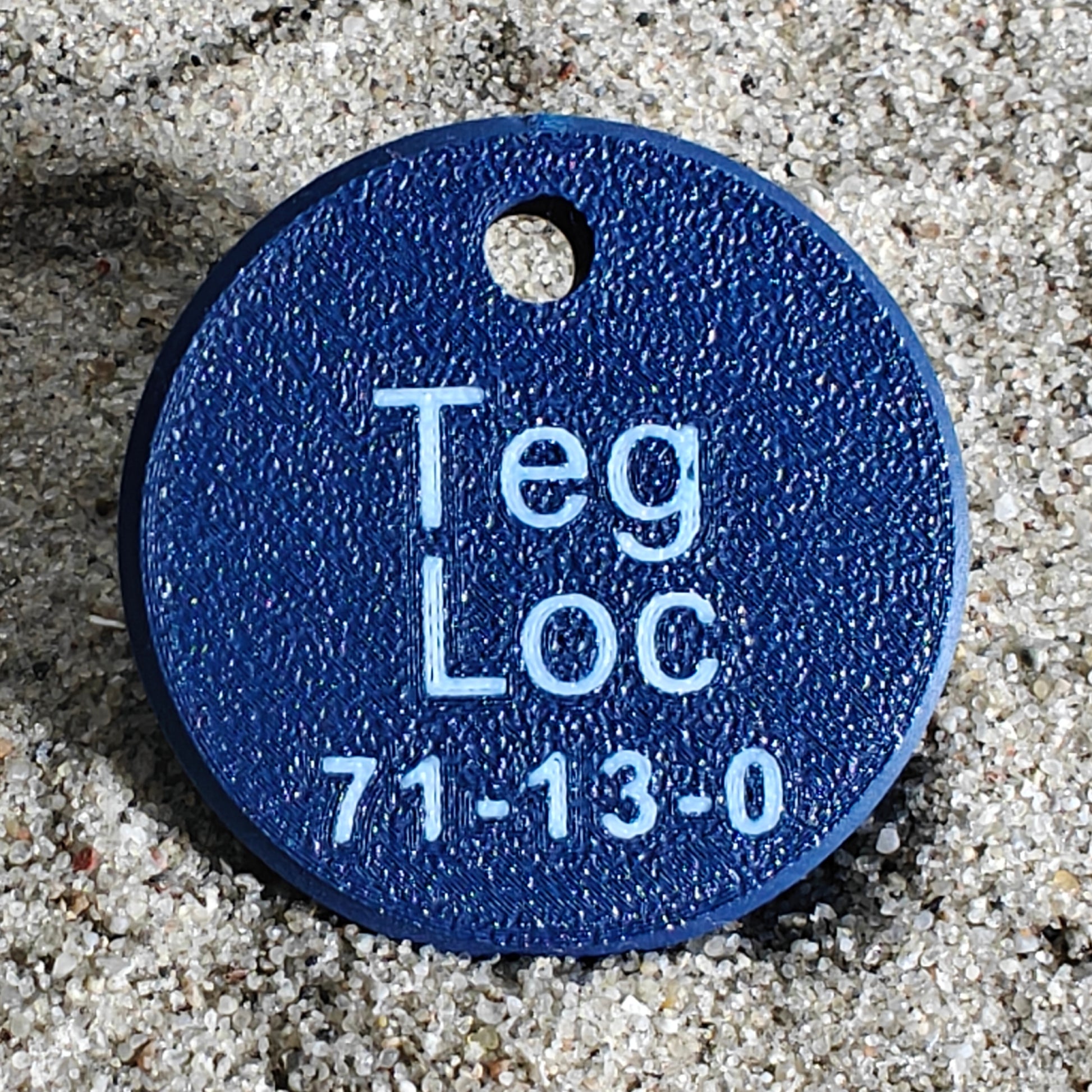 Rückseite des TEGs 71-13 - Bundesland Sachsen 2026 im Sand