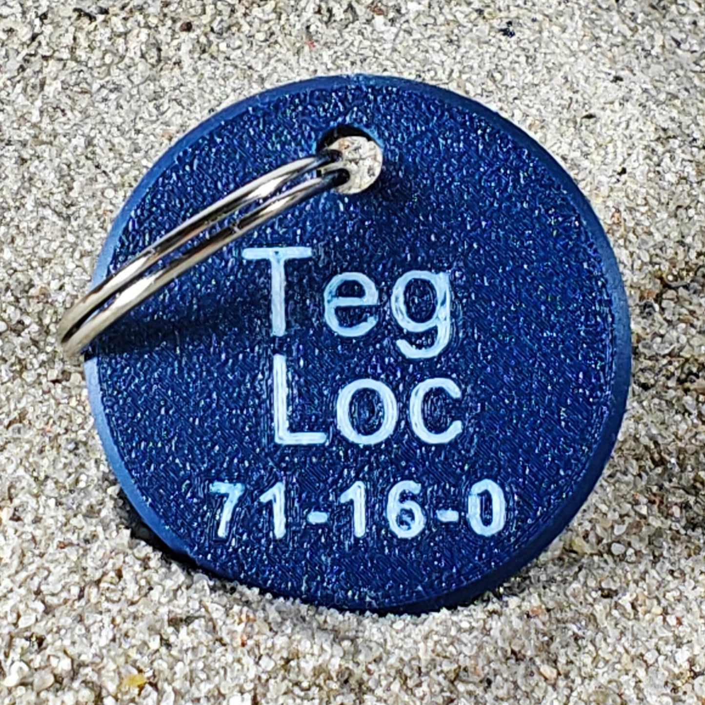 Rückseite des TEGs 71-16 - Bundesland Thüringen 2026 im Sand